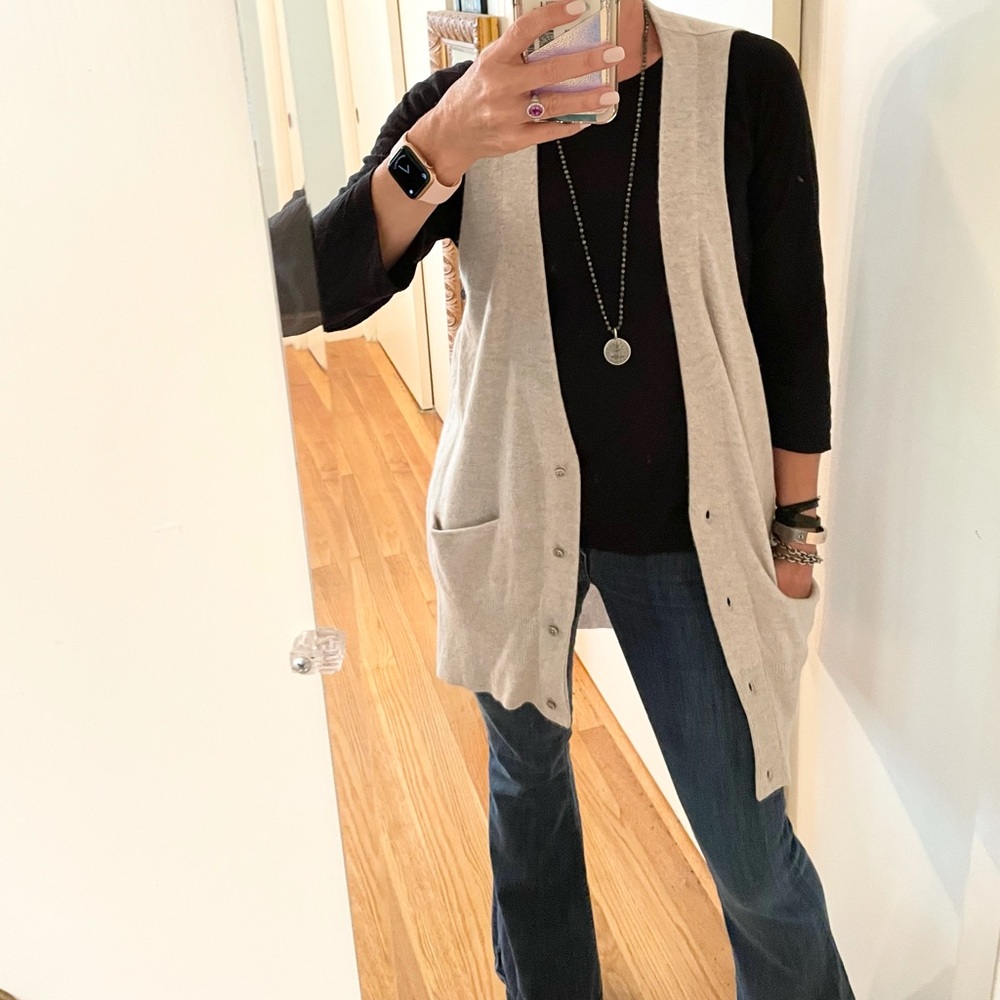 7 For All Man Kind Cashmere Vest View 6
